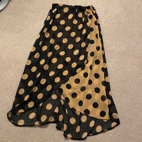 Midi skirt with polka dots - Picture 1 of 2